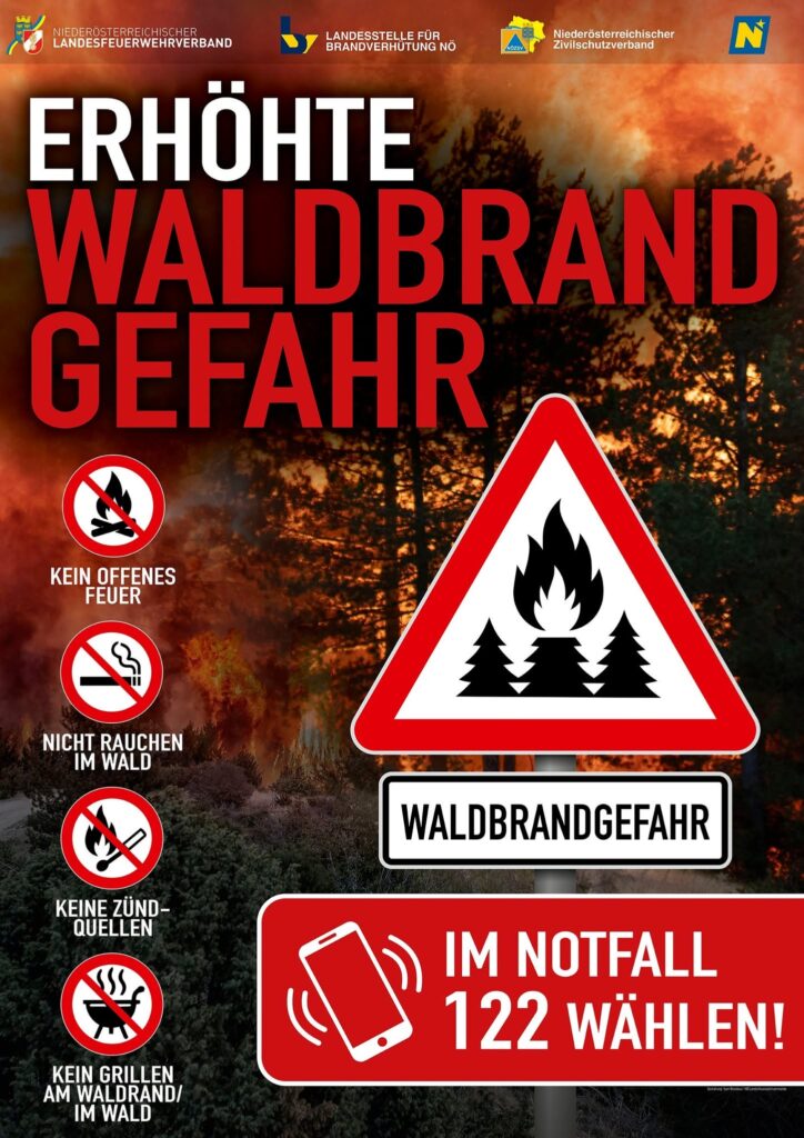 AKUTE WALDBRANDGEFAHR IN NÖ